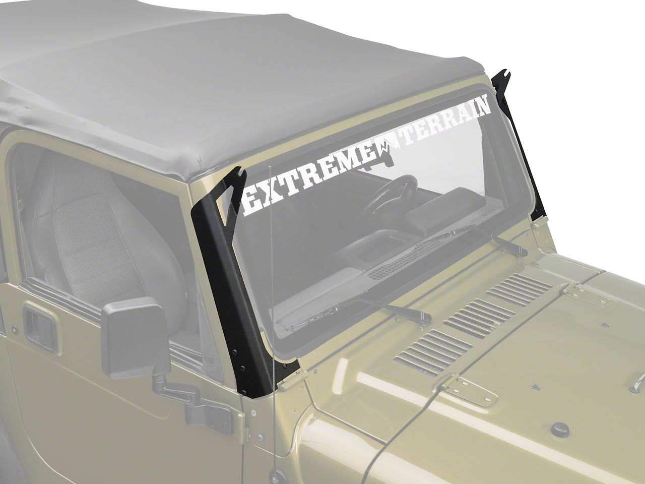 2006, 2005, 2004, 2003, 2002, 2001, 2000, 1999, 1998, 1997 Jeep Wrangler Light Bar Mounting Kit