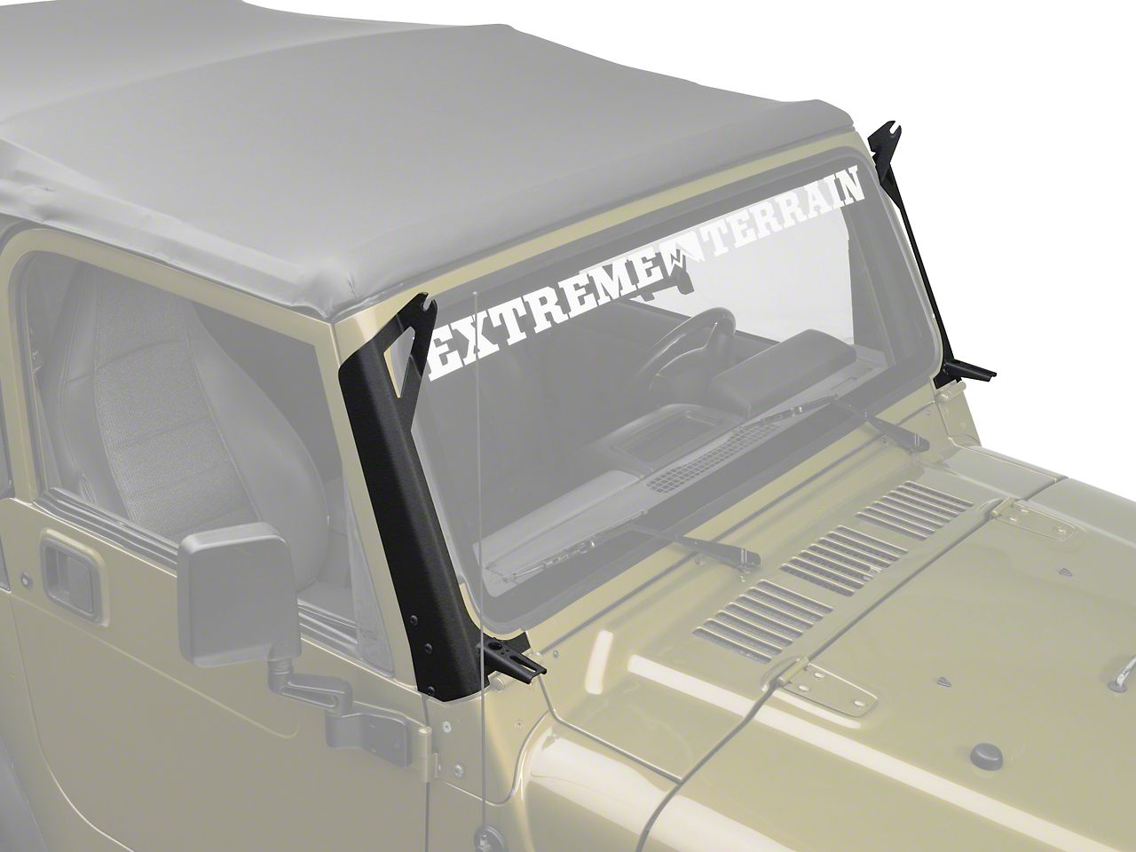 2006, 2005, 2004, 2003, 2002, 2001, 2000, 1999, 1998, 1997 Jeep Wrangler Light Bar Mounting Kit