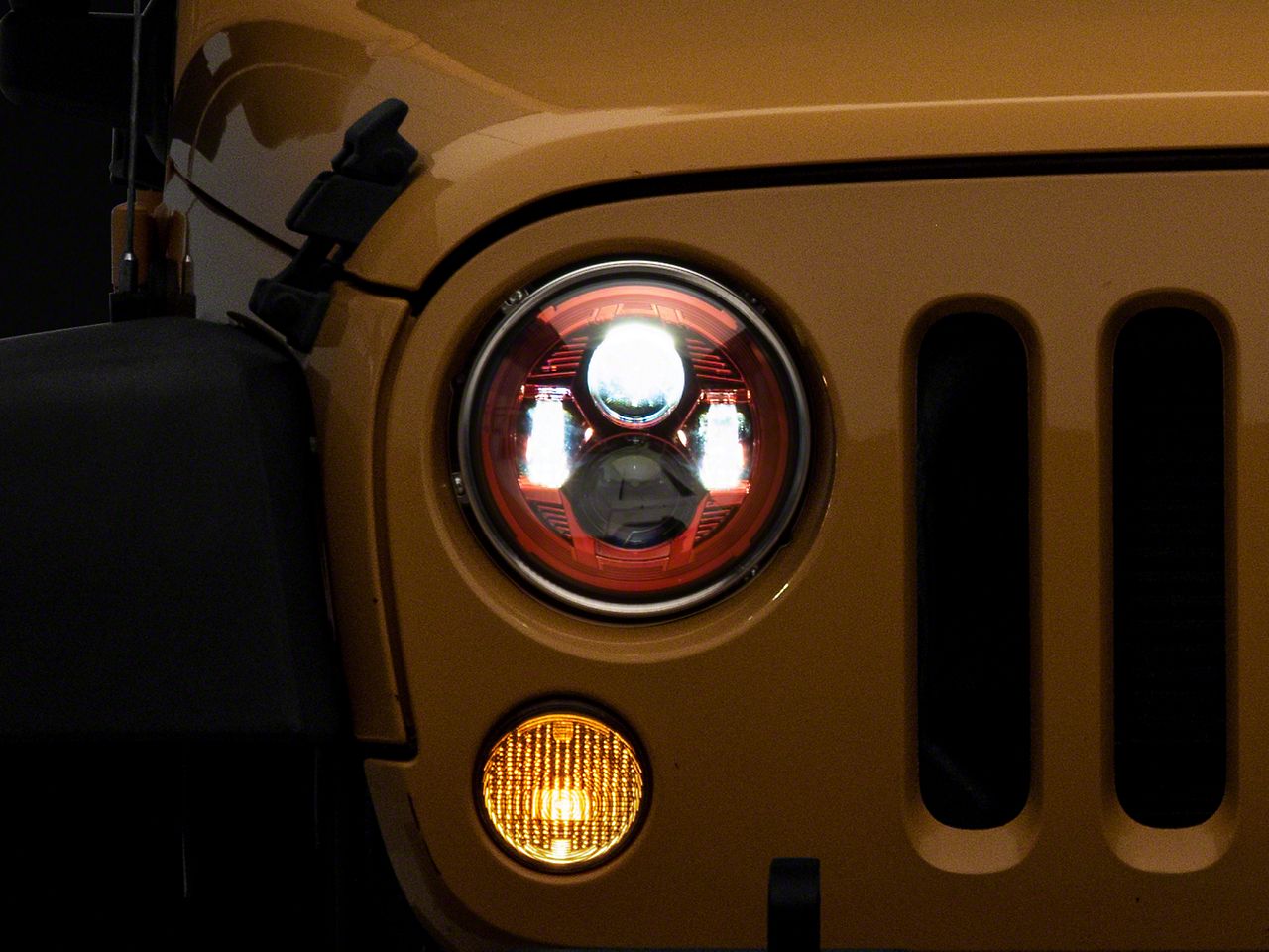 2017, 2016, 2015, 2014, 2013, 2012, 2011, 2010, 2009, 2008, 2007 Jeep Wrangler Headlight