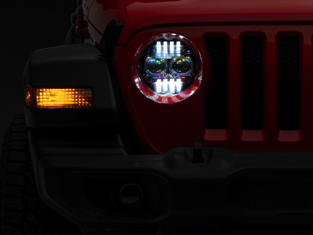 2024, 2023, 2022, 2021, 2020, 2019, 2018 Jeep Wrangler Headlight
