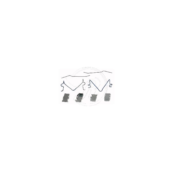 1988-1993 Ford Festiva Disc Brake Hardware Kit - Front (Raybestos)