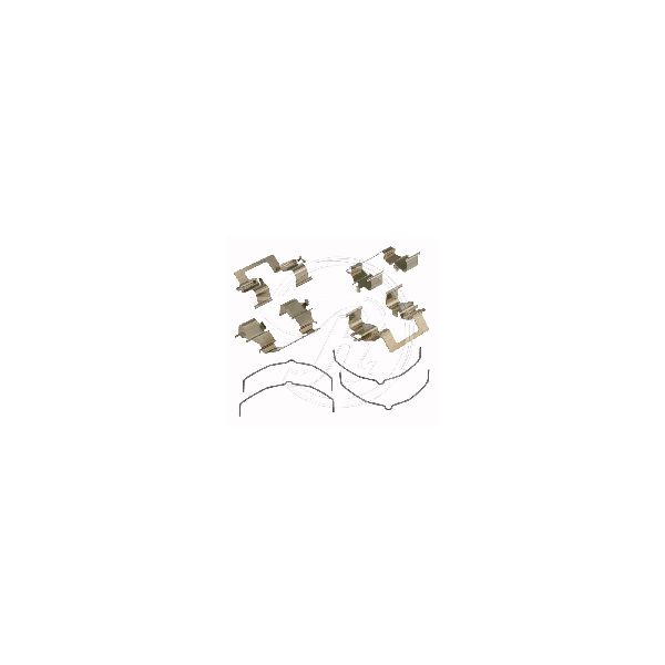 1986-1992 Toyota Supra Disc Brake Hardware Kit - Front (Raybestos)