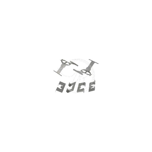 1988-1991 Honda Prelude Disc Brake Hardware Kit - Rear (Raybestos)