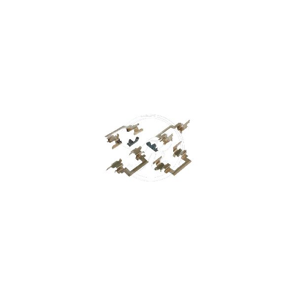 2003-2016 Mitsubishi Outlander Disc Brake Hardware Kit - Front (Raybestos)