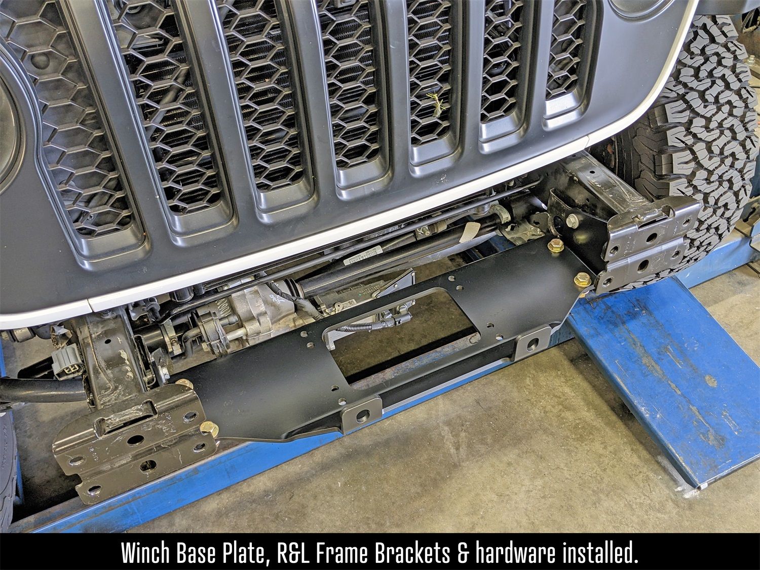 2024, 2023, 2022, 2021, 2020, 2019, 2018 Jeep Wrangler Winch Mount Plate