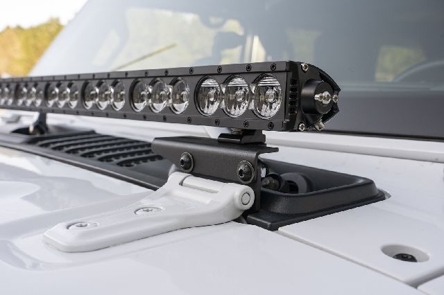 2018-2024 Jeep Wrangler Light Bar Mounting Kit (Rugged Ridge)