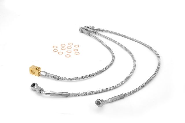 1993-1994 Jeep Grand Cherokee Brake Hydraulic Hose Kit - Front and Rear (Rugged Ridge)
