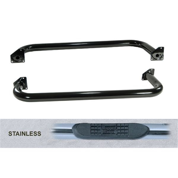 1987-1995 Jeep Wrangler Step Nerf Bar (Rugged Ridge)