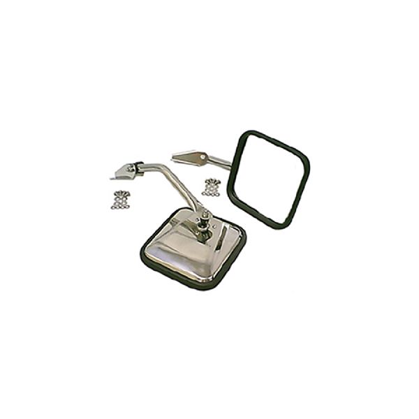 1976-1986 Jeep CJ7 Side/Door Mirror Kit - Left and Right (Rugged Ridge)