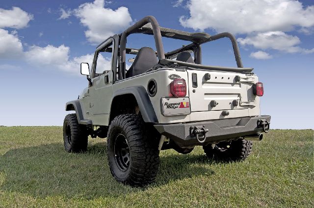1987-2006 Jeep Wrangler Bumper - Rear (Rugged Ridge)