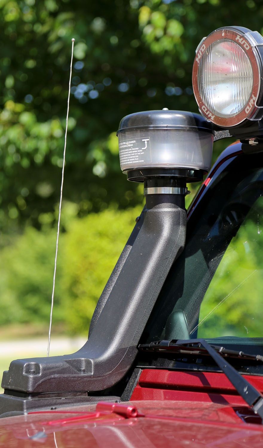 2017, 2016, 2015, 2014, 2013, 2012, 2011, 2010, 2009, 2008, 2007 Jeep Wrangler Engine Air Intake Snorkel