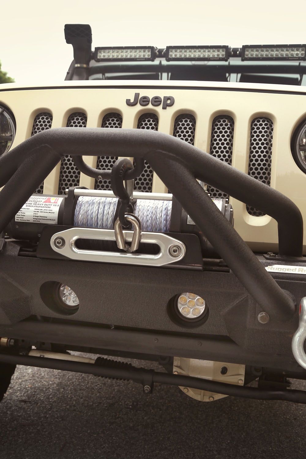 2017, 2016, 2015, 2014, 2013, 2012, 2011, 2010, 2009, 2008, 2007 Jeep Wrangler Auxiliary Light Mounting Bracket