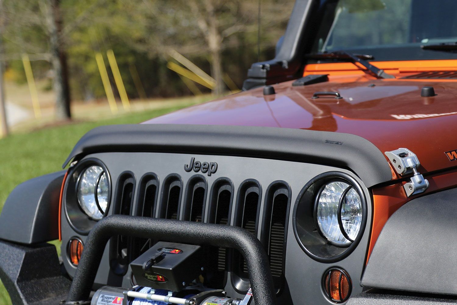 2017, 2016, 2015, 2014, 2013, 2012, 2011, 2010, 2009, 2008, 2007 Jeep Wrangler Hood Deflector