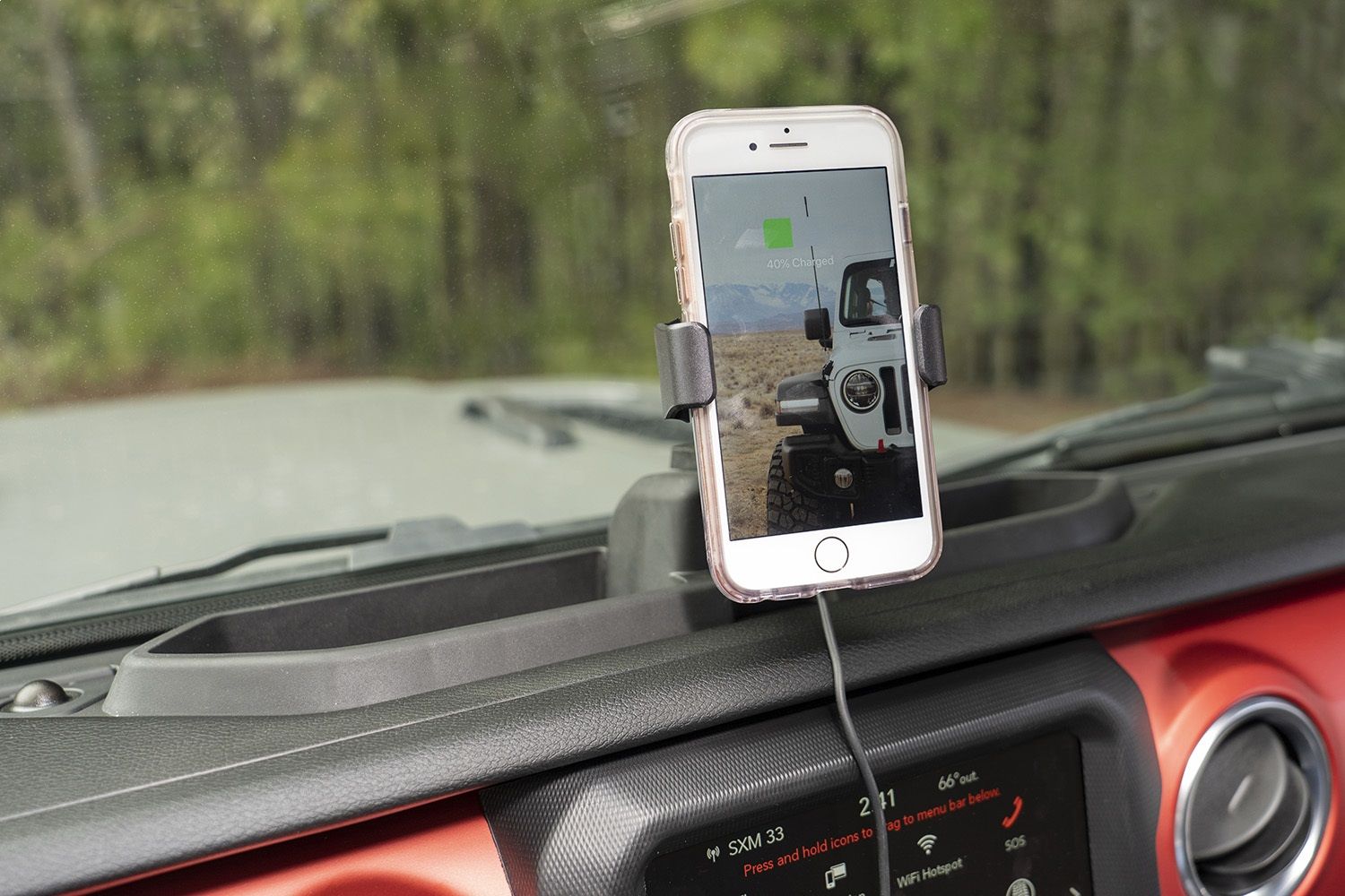 2023, 2022, 2021, 2020, 2019, 2018 Jeep Wrangler Mobile Phone Cradle