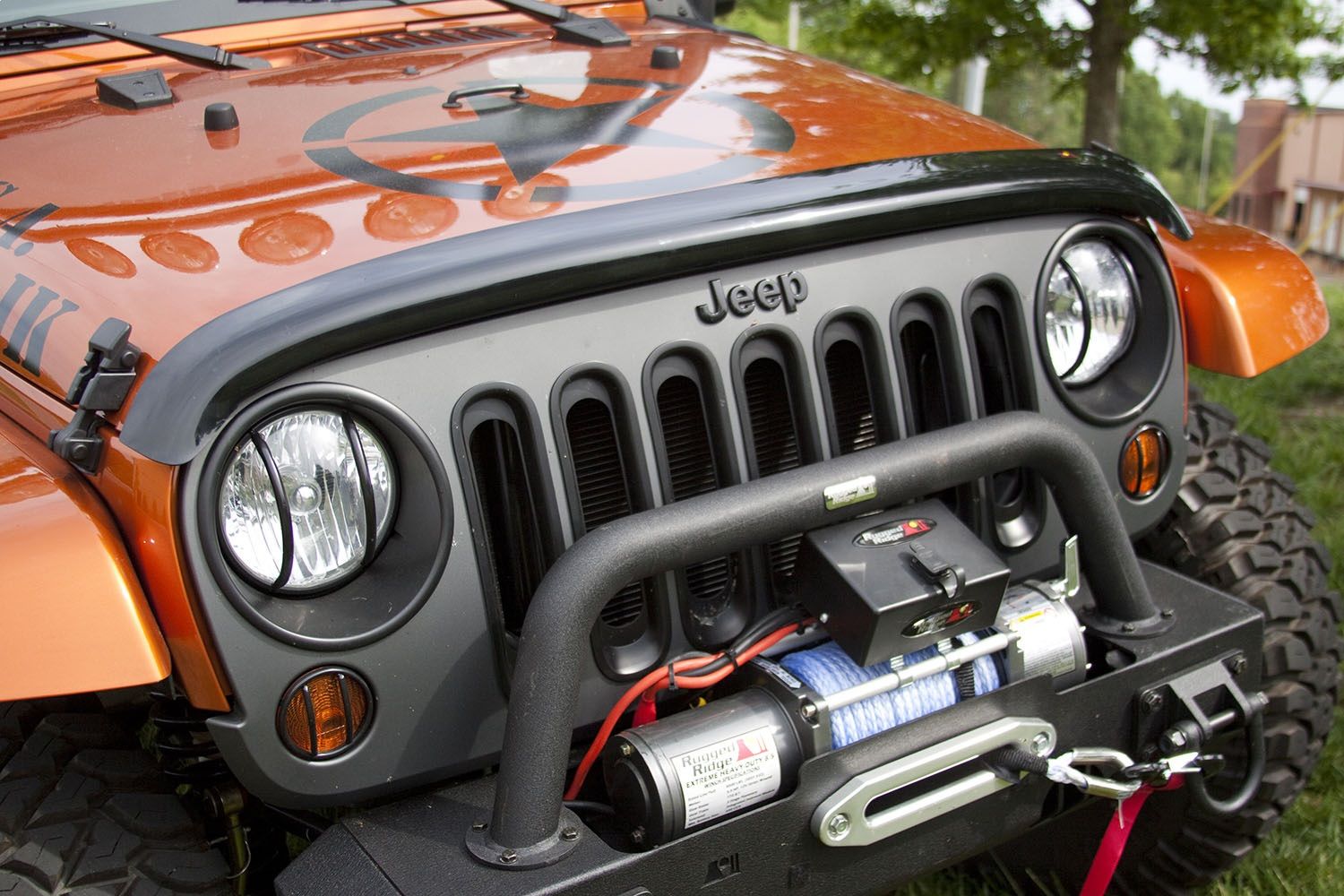 2017, 2016, 2015, 2014, 2013, 2012, 2011, 2010, 2009, 2008, 2007 Jeep Wrangler Hood Deflector