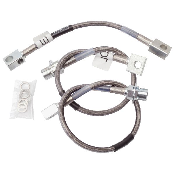 1987-1993 Ford Mustang Brake Hydraulic Hose Kit - Front and Rear (Russell)