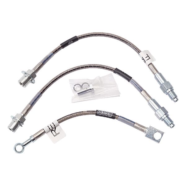 1979-1986 Ford Mustang Brake Hydraulic Hose Kit - Front and Rear (Russell)