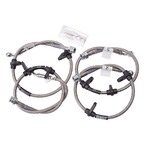 1988-1991 Honda CRX Brake Hydraulic Hose Kit - Front and Rear (Russell)
