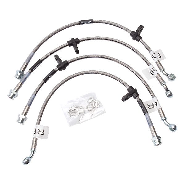 1999-2000 Honda Civic Brake Hydraulic Hose Kit - Front and Rear (Russell)