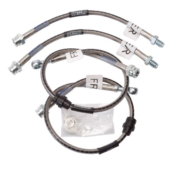 1995-1999 Mitsubishi Eclipse Brake Hydraulic Hose Kit - Front and Rear (Russell)