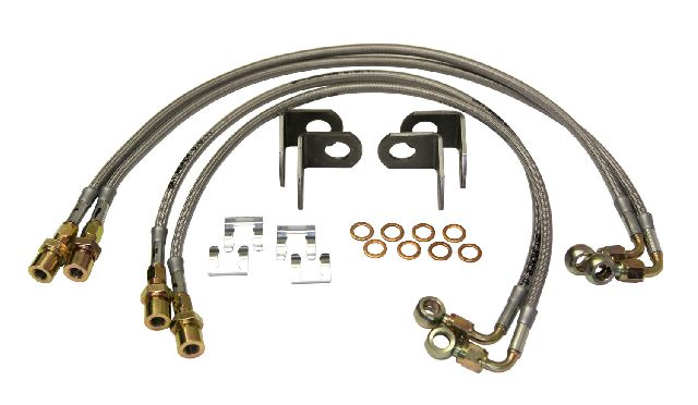 2007-2017 Jeep Wrangler Brake Hydraulic Line Kit - Front and Rear (Skyjacker)