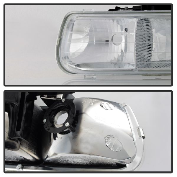 1999-2002 Chevrolet Silverado 2500 Headlight Set (Spyder)