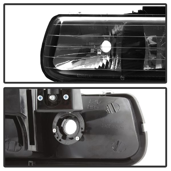 1999-2002 Chevrolet Silverado 2500 Headlight Set (Spyder)