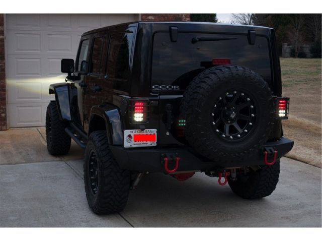 2007-2018 Jeep Wrangler Tail Light Set (Spyder)