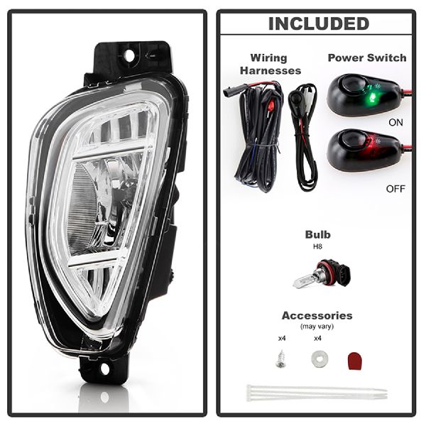 2020-2022 Ford Escape Fog Light Assembly (Spyder)