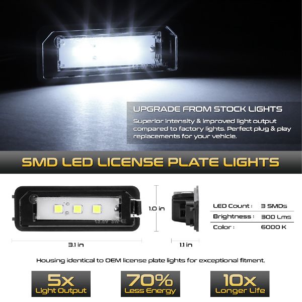 1999-2018 Porsche 911 License Plate Light (Spyder)