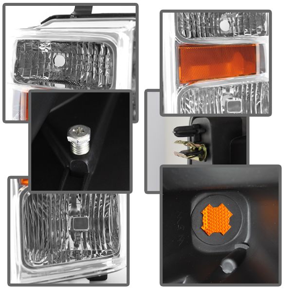 2008-2010 Ford F-250 Super Duty Headlight Set (Spyder)