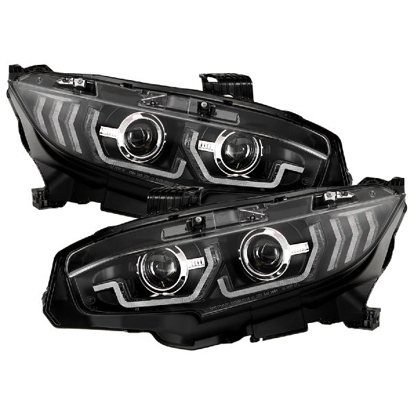 2017-2020 Honda Civic Headlight Set (Spyder)
