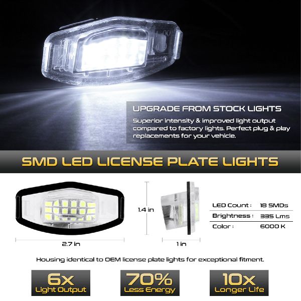 2003-2008 Honda Pilot License Plate Light (Spyder)