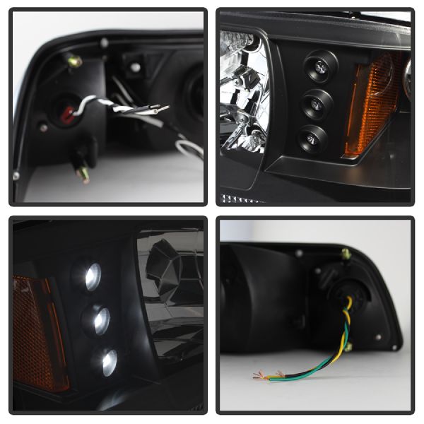 1987-1993 Ford Mustang Headlight Set (Spyder)