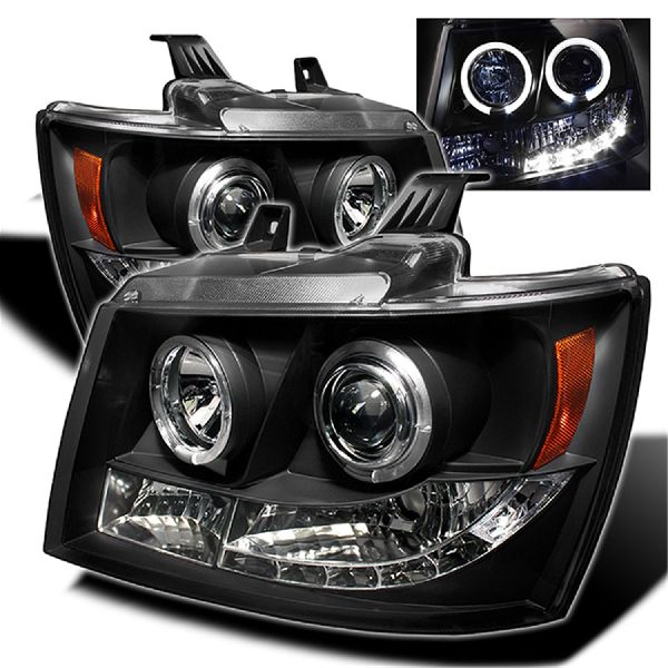 2007-2013 Chevrolet Avalanche Headlight Set (Spyder)