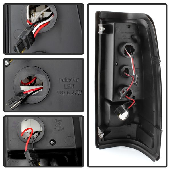 2003-2004 Chevrolet Silverado 2500 Tail Light Set (Spyder)