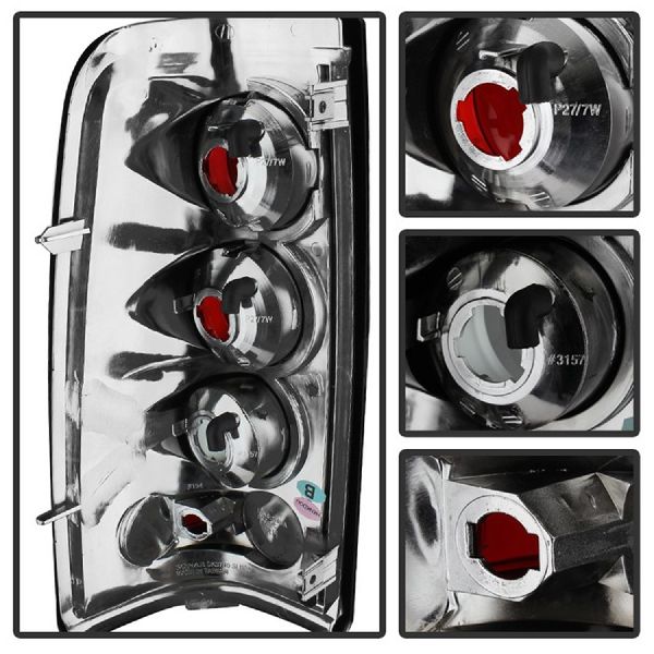 2003-2004 Chevrolet Silverado 2500 Tail Light Set (Spyder)