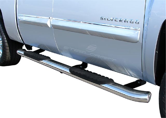 2001-2006 GMC Sierra 3500 Step Nerf Bar (Steelcraft)