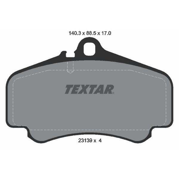 2001-2012 Porsche 911 Disc Brake Pad Set - Front (Textar)