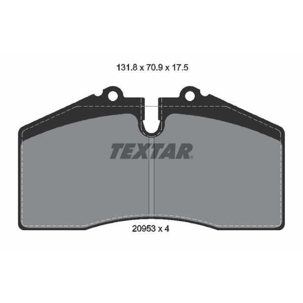 1987-1998 Porsche 911 Disc Brake Pad Set - Front or Rear (Textar)
