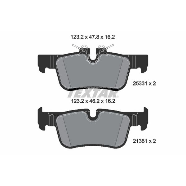 2020-2023 Mini Cooper Disc Brake Pad Set - Rear (Textar)