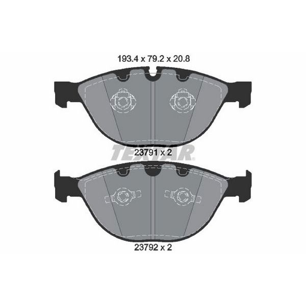 2007-2008 BMW Alpina B7 Disc Brake Pad Set - Front (Textar)
