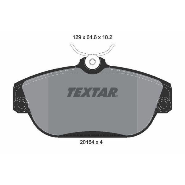1997-1998 Volvo V90 Disc Brake Pad Set - Front (Textar)