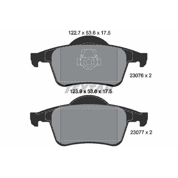 1999-2006 Volvo S80 Disc Brake Pad Set - Rear (Textar)