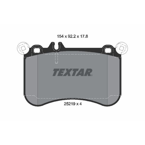 2013-2024 Mercedes-Benz S500 Disc Brake Pad Set - Front (Textar)