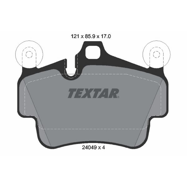 2005-2012 Porsche Boxster Disc Brake Pad Set - Front (Textar)