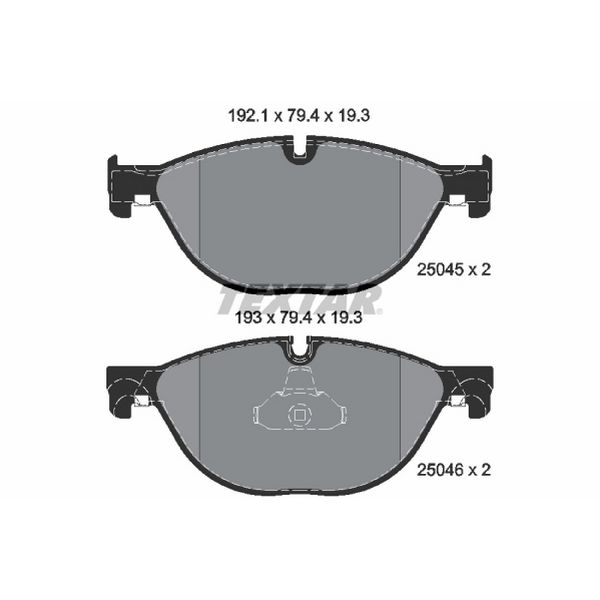 2010-2013 BMW 528i Disc Brake Pad Set - Front or Rear (Textar)