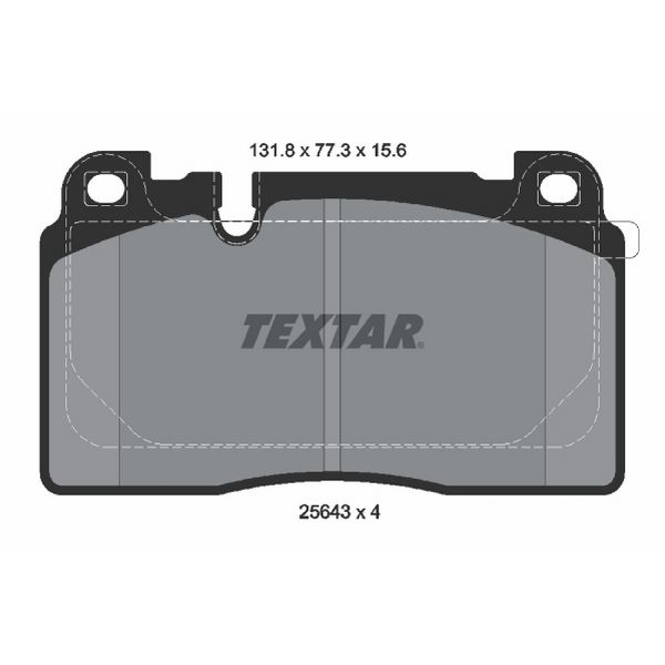 2014-2017 Audi SQ5 Disc Brake Pad Set - Front (Textar)