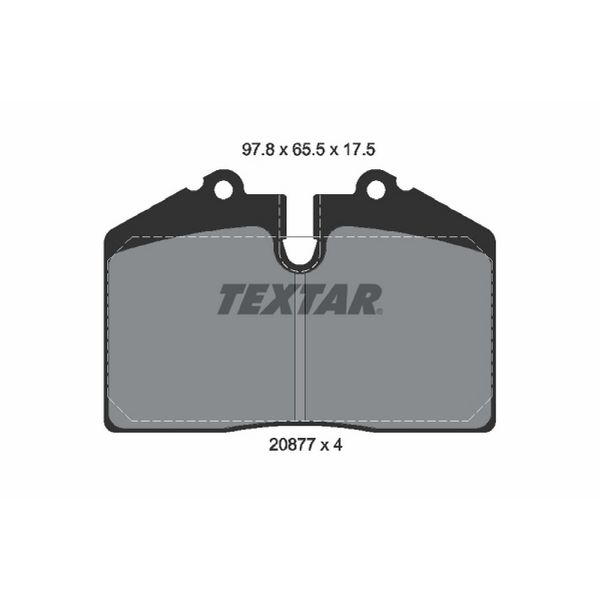 1996-1998 Porsche 911 Disc Brake Pad Set - Rear (Textar)