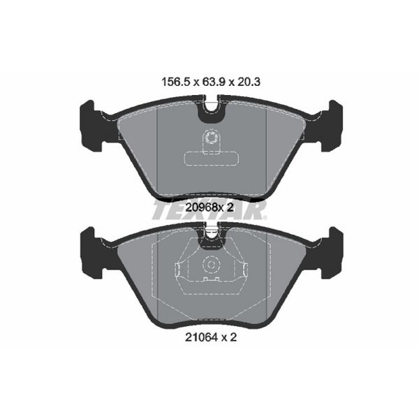 1998-2002 BMW Z3 Disc Brake Pad Set - Front (Textar)